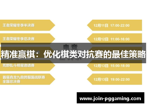 精准赢棋：优化棋类对抗赛的最佳策略